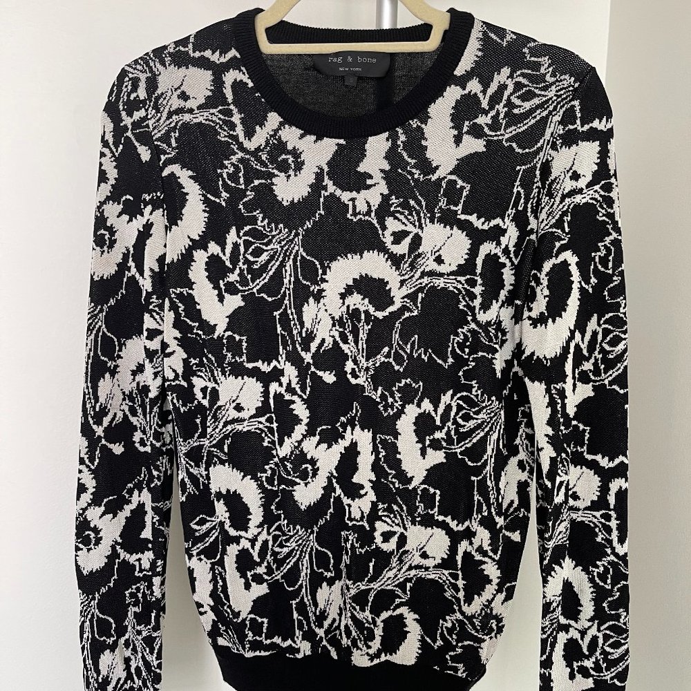 Rag and Bone Floral Print Sweater